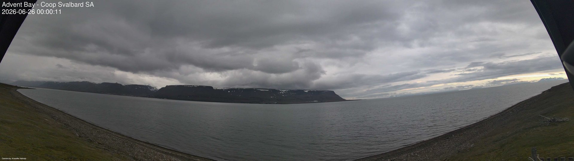 time-lapse frame, Advent Bay webcam