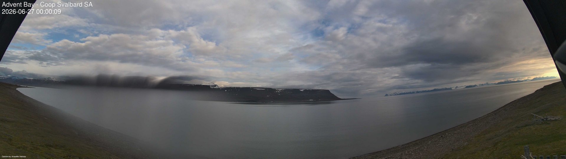 time-lapse frame, Advent Bay webcam