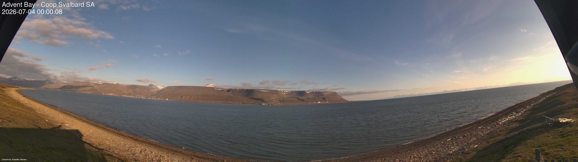 time-lapse frame, Advent Bay webcam