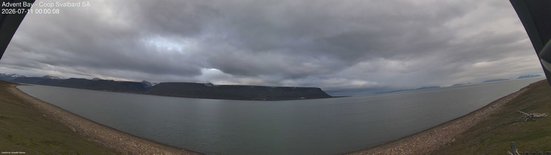 time-lapse frame, Advent Bay webcam