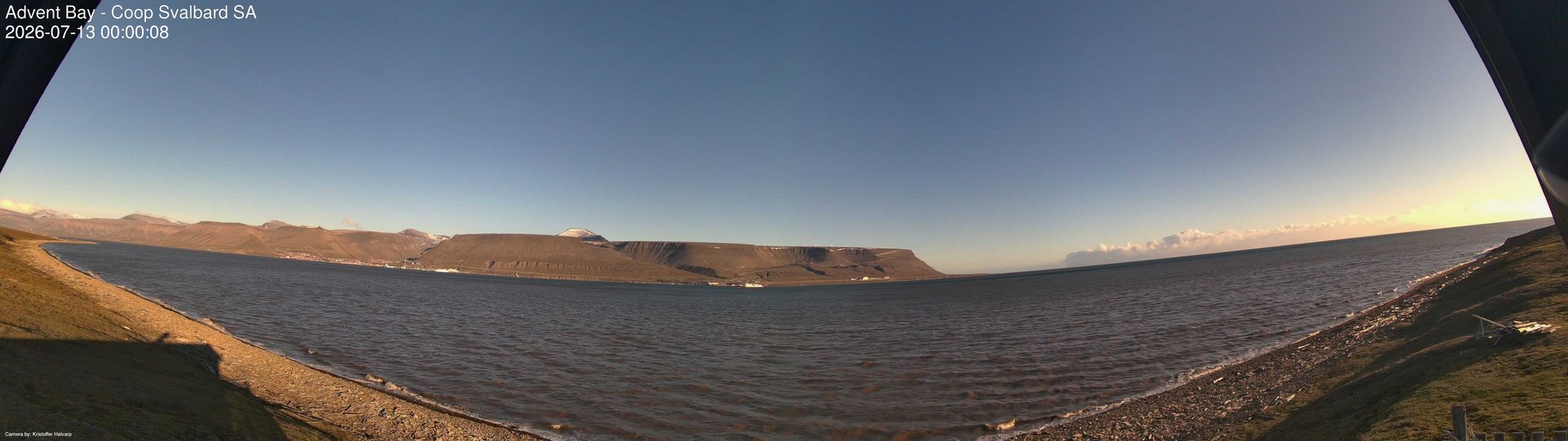 time-lapse frame, Advent Bay webcam