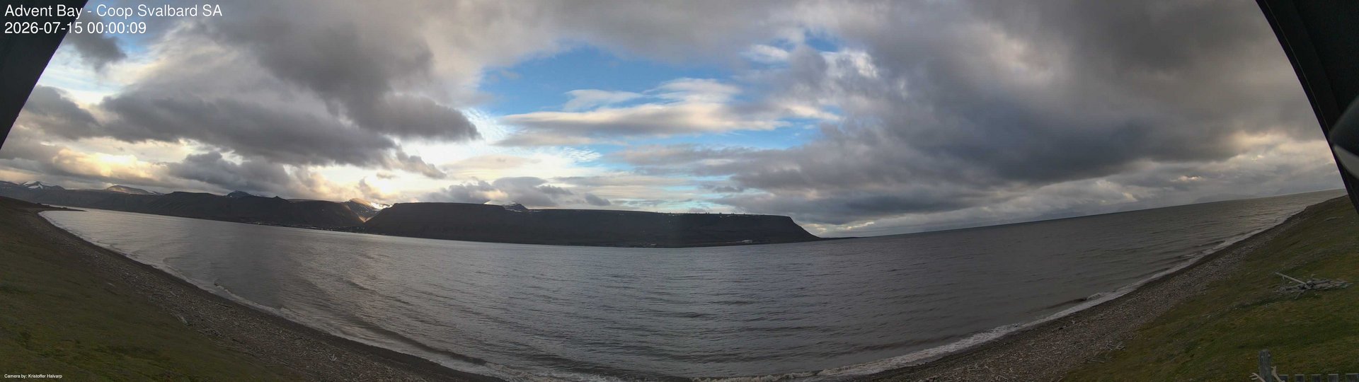 time-lapse frame, Advent Bay webcam