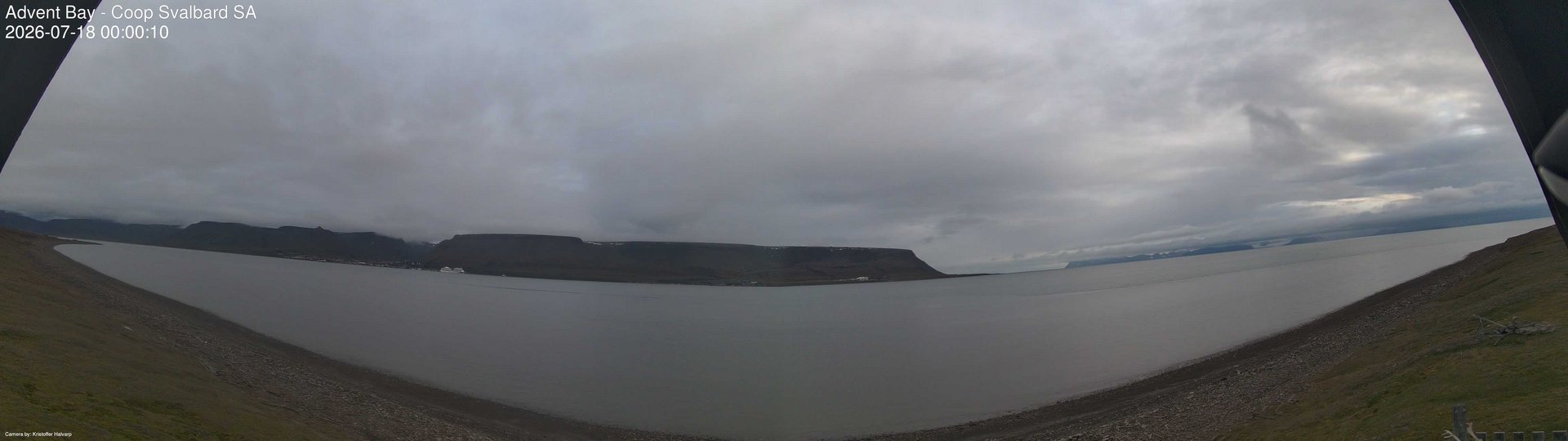 time-lapse frame, Advent Bay webcam