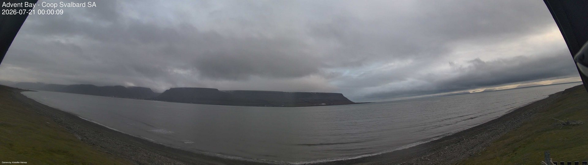 time-lapse frame, Advent Bay webcam