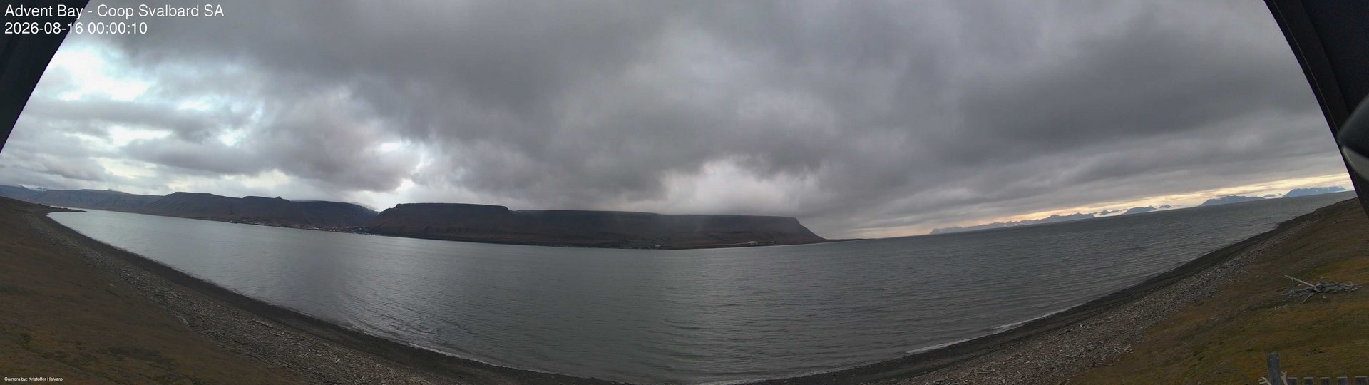 time-lapse frame, Advent Bay webcam