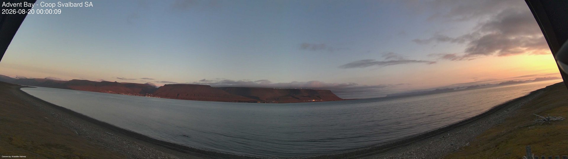 time-lapse frame, Advent Bay webcam