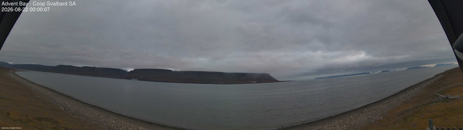 time-lapse frame, Advent Bay webcam