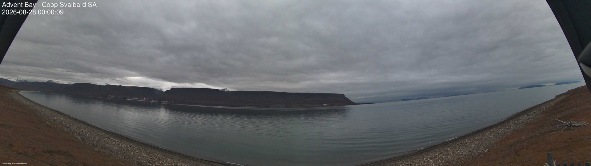 time-lapse frame, Advent Bay webcam