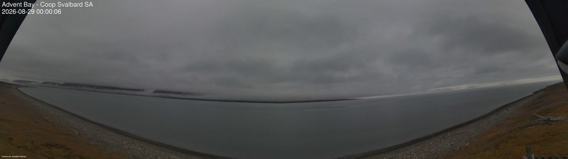 time-lapse frame, Advent Bay webcam