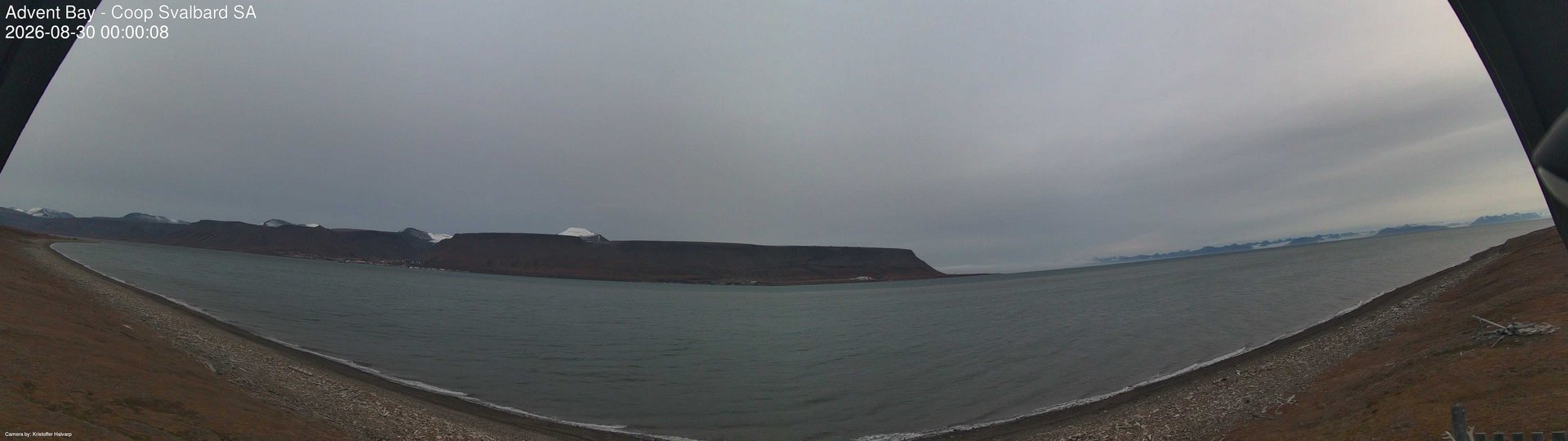 time-lapse frame, Advent Bay webcam