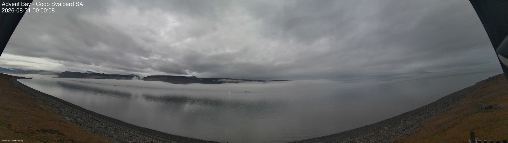 time-lapse frame, Advent Bay webcam