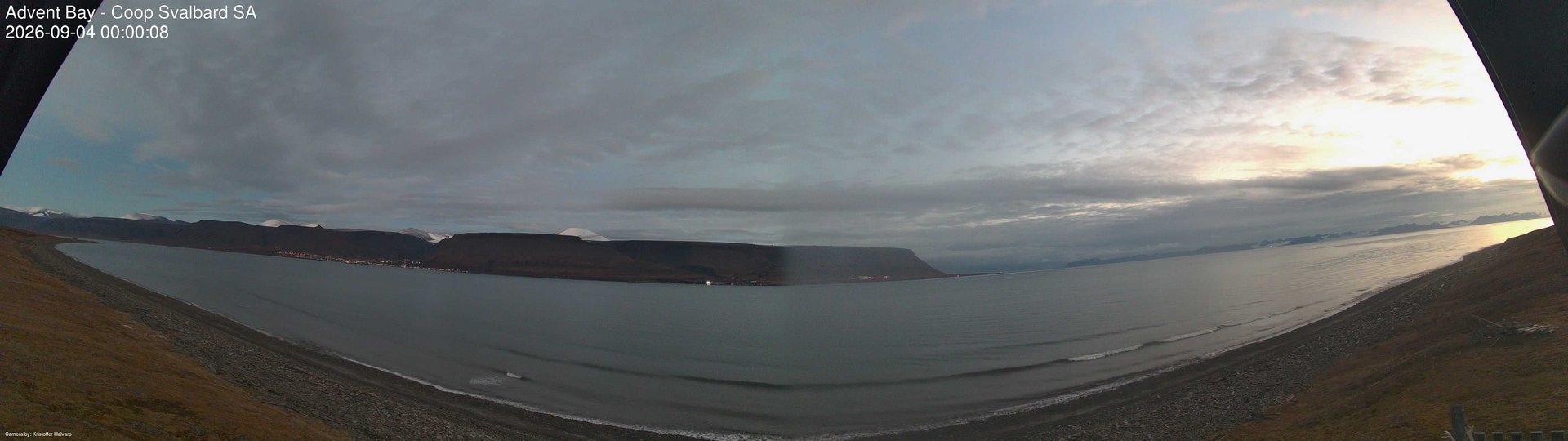 time-lapse frame, Advent Bay webcam