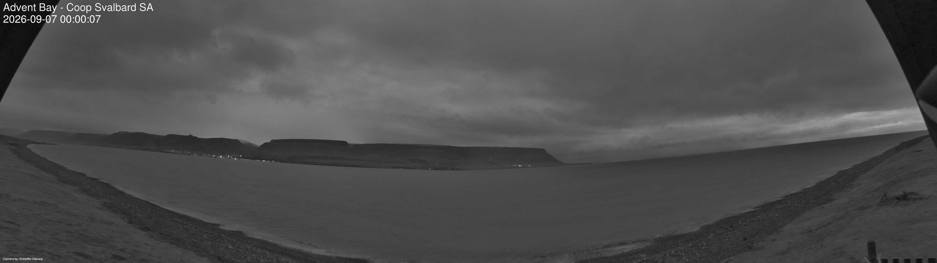 time-lapse frame, Advent Bay webcam