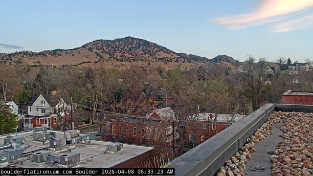 time-lapse frame, Boulder Mt Sanitas NW daily time lapse webcam