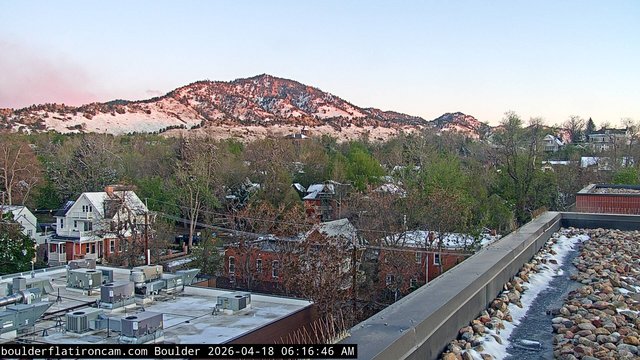 time-lapse frame, Boulder Mt Sanitas NW daily time lapse webcam