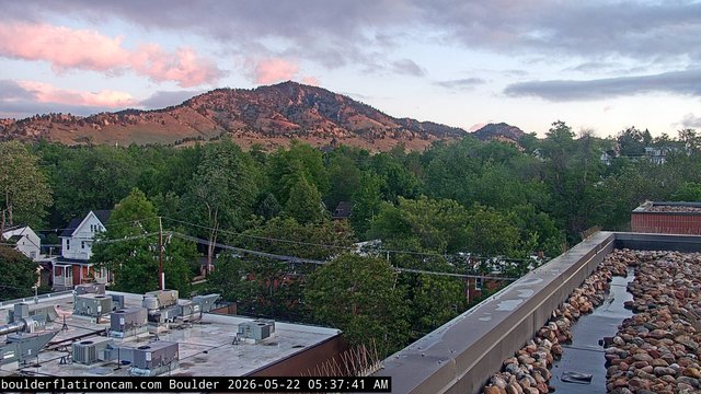 time-lapse frame, Boulder Mt Sanitas NW daily time lapse webcam