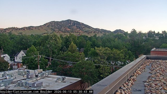 time-lapse frame, Boulder Mt Sanitas NW daily time lapse webcam