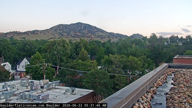 time-lapse frame, Boulder Mt Sanitas NW daily time lapse webcam
