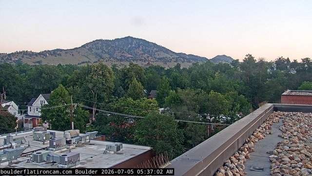 time-lapse frame, Boulder Mt Sanitas NW daily time lapse webcam