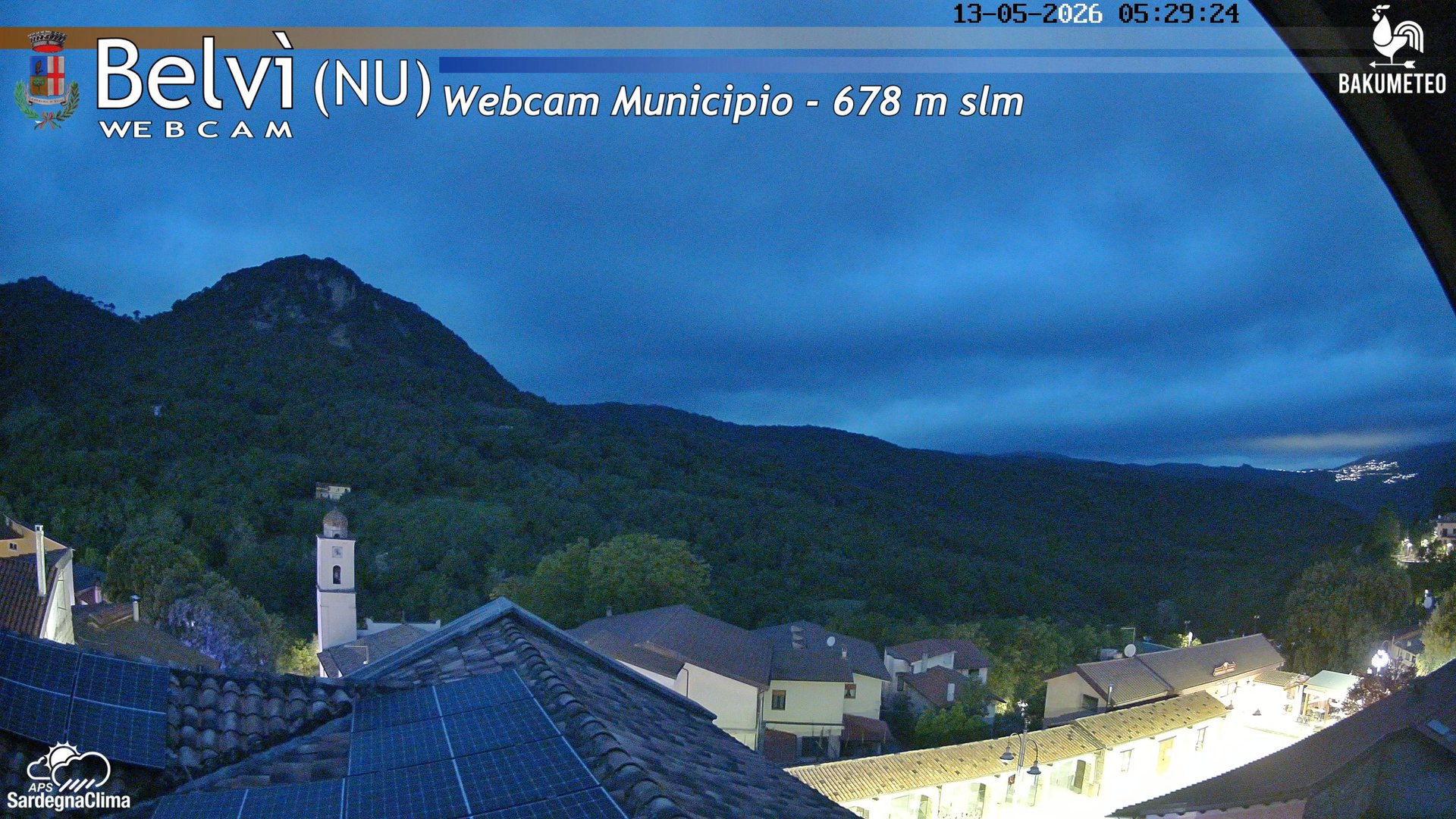 time-lapse frame, Belvi Municipio webcam