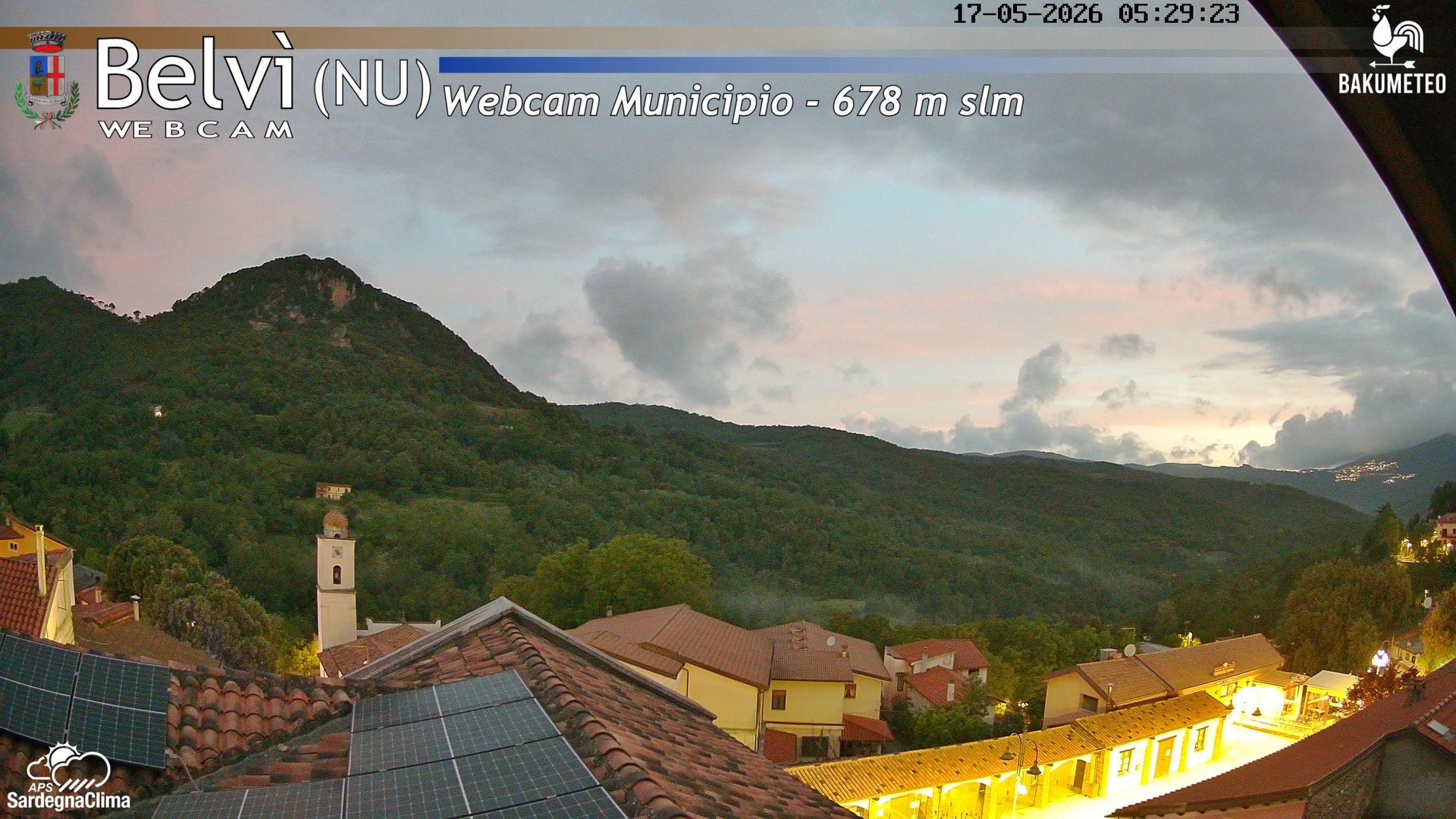 time-lapse frame, Belvi Municipio webcam