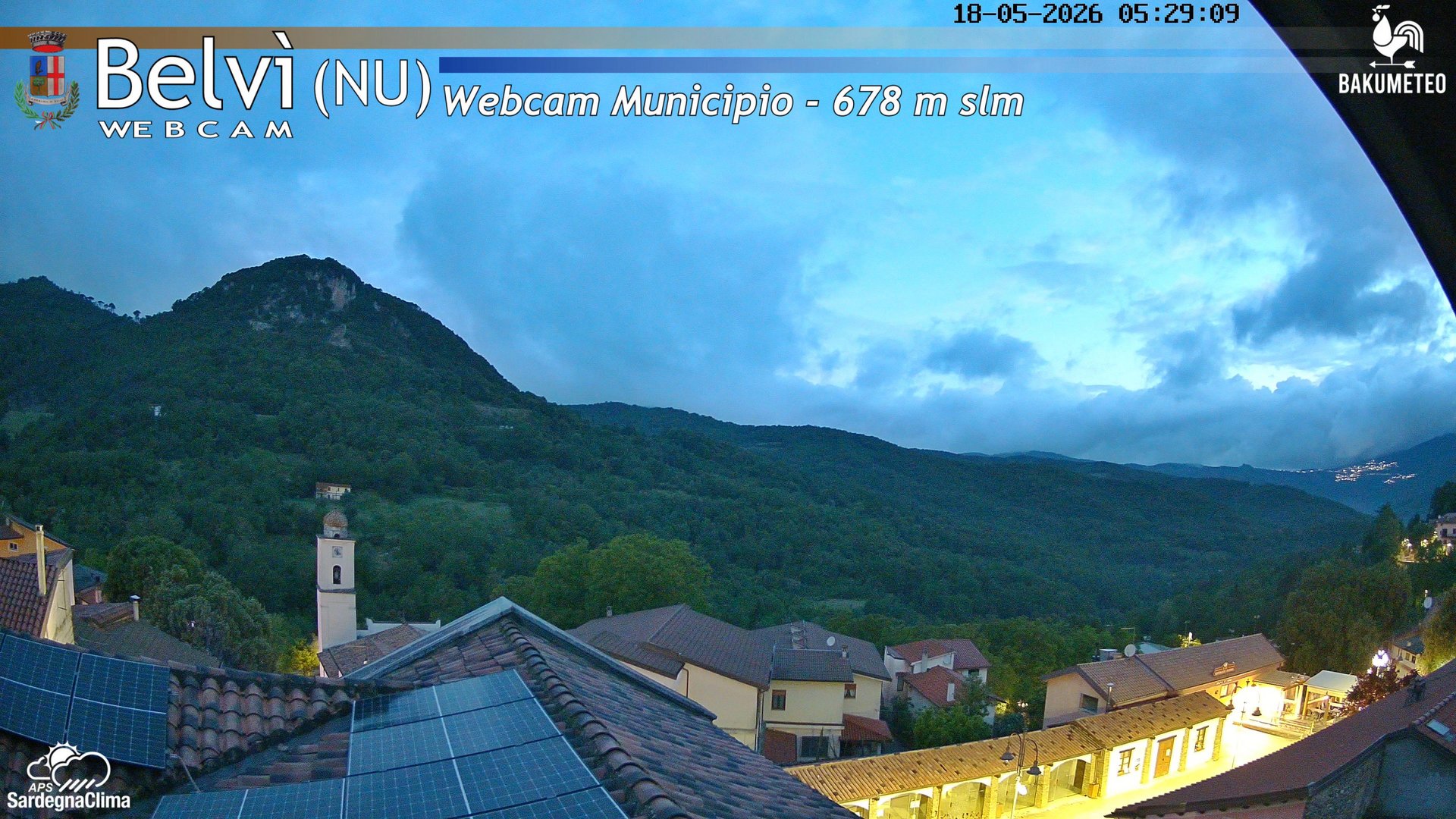 time-lapse frame, Belvi Municipio webcam