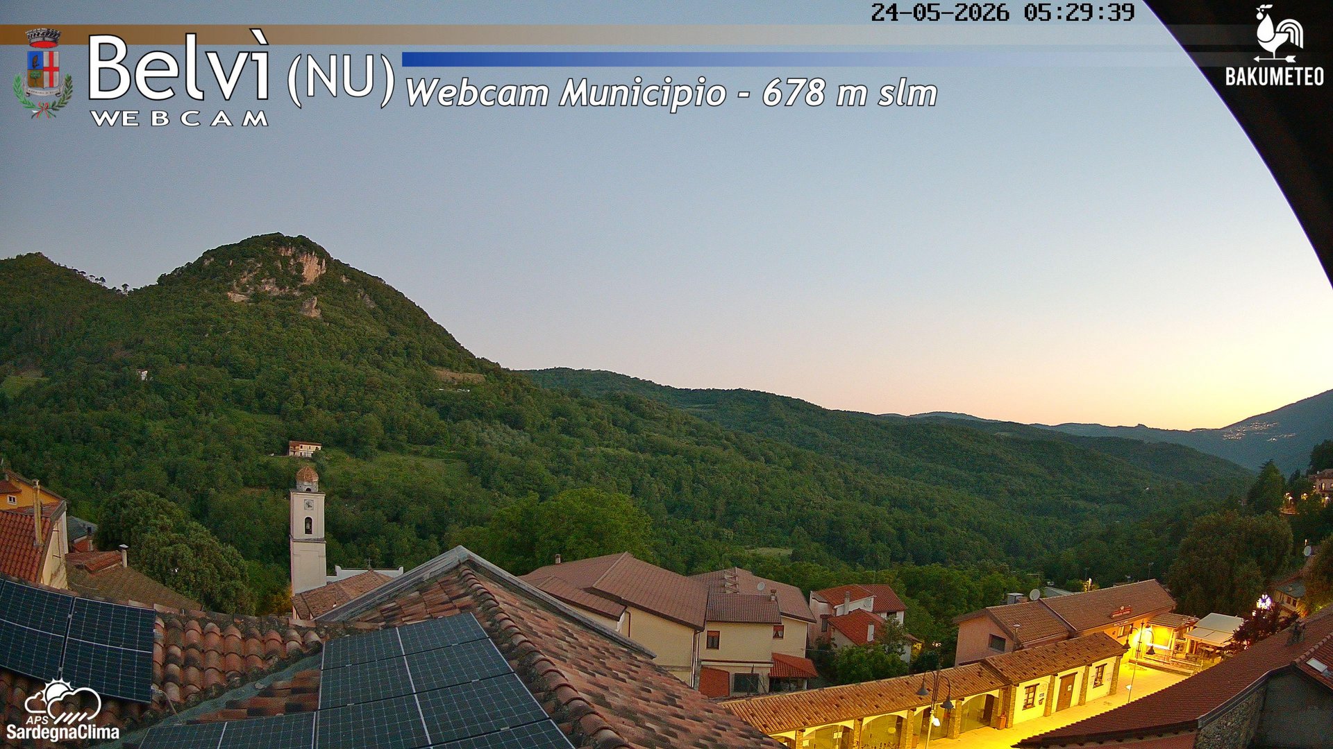 time-lapse frame, Belvi Municipio webcam