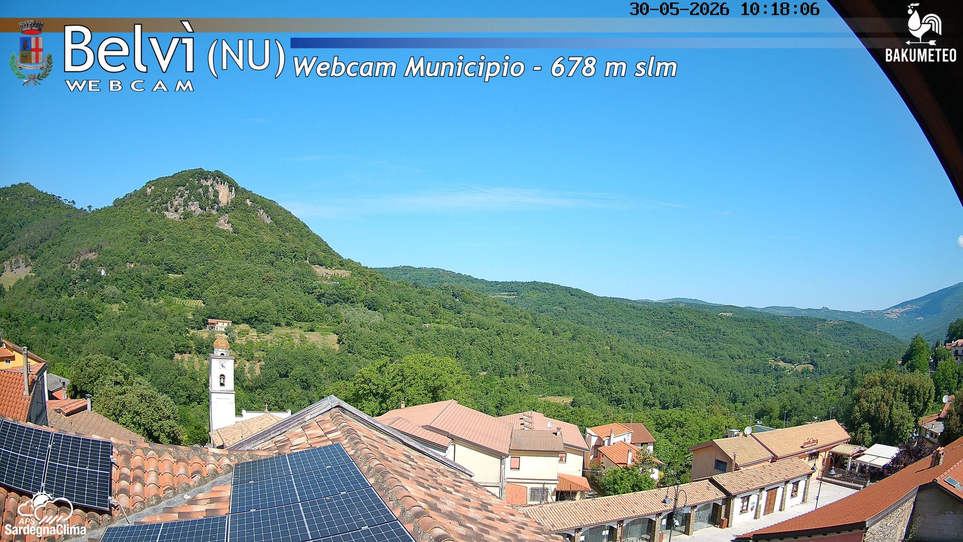 time-lapse frame, Belvi Municipio webcam