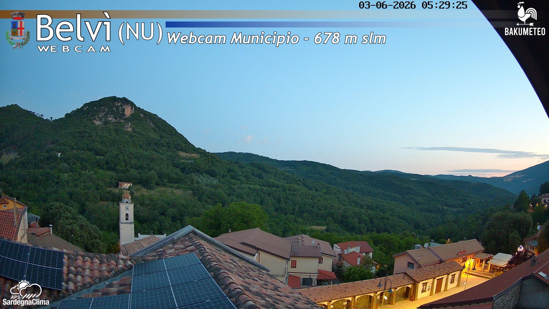time-lapse frame, Belvi Municipio webcam