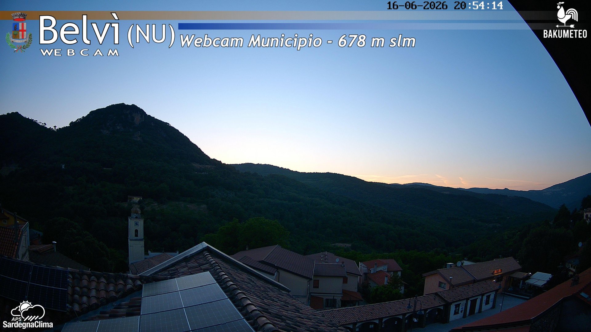 time-lapse frame, Belvi Municipio webcam