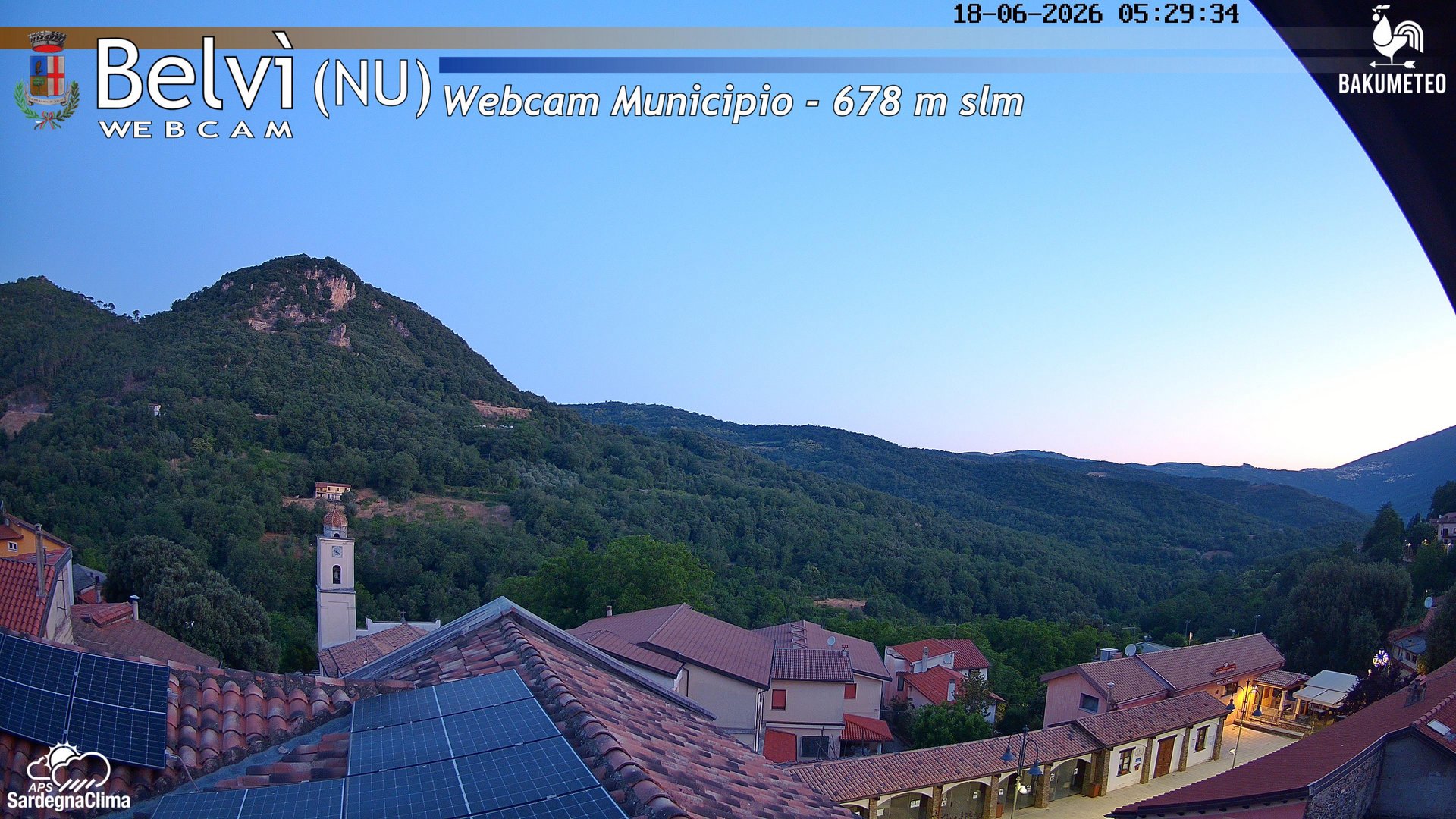 time-lapse frame, Belvi Municipio webcam