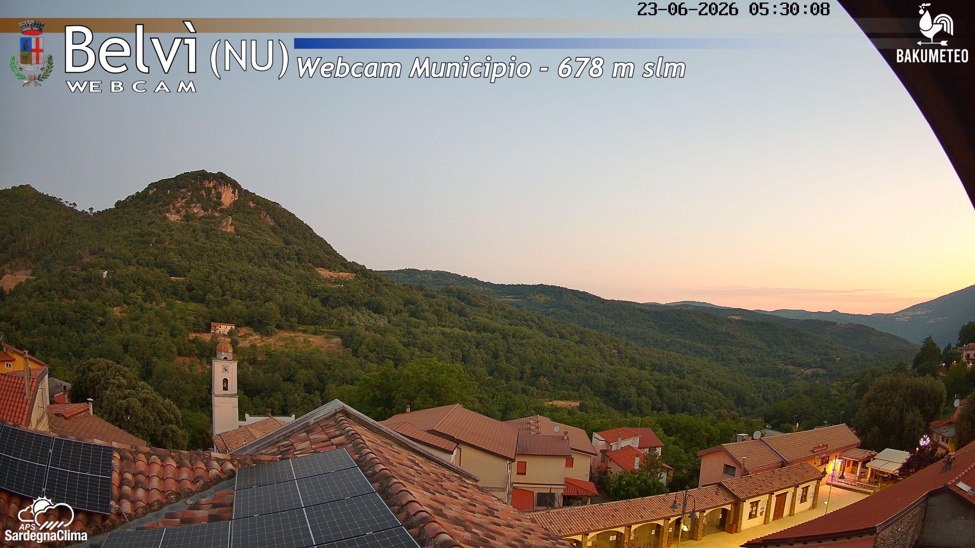 time-lapse frame, Belvi Municipio webcam
