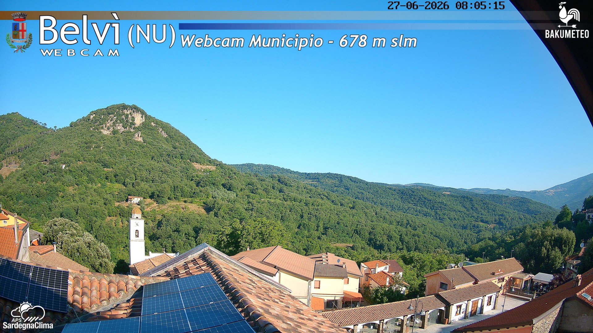 time-lapse frame, Belvi Municipio webcam