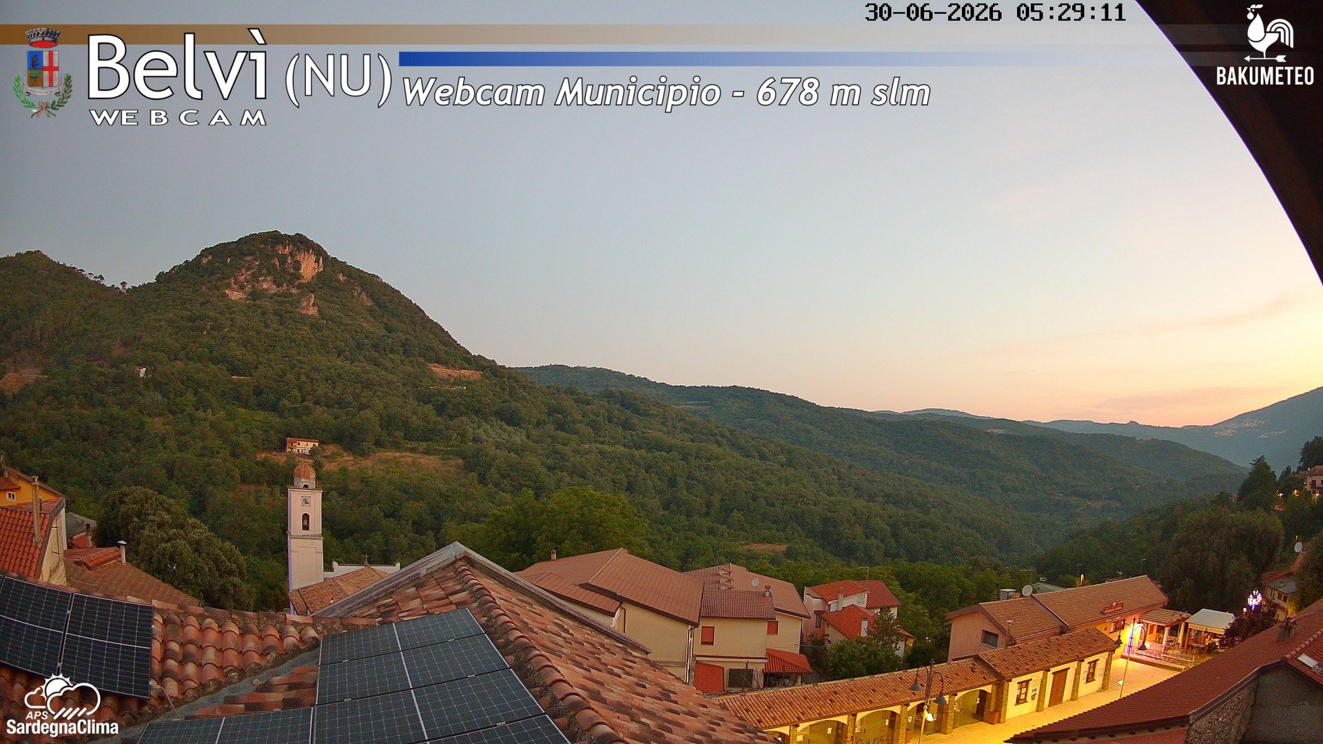 time-lapse frame, Belvi Municipio webcam