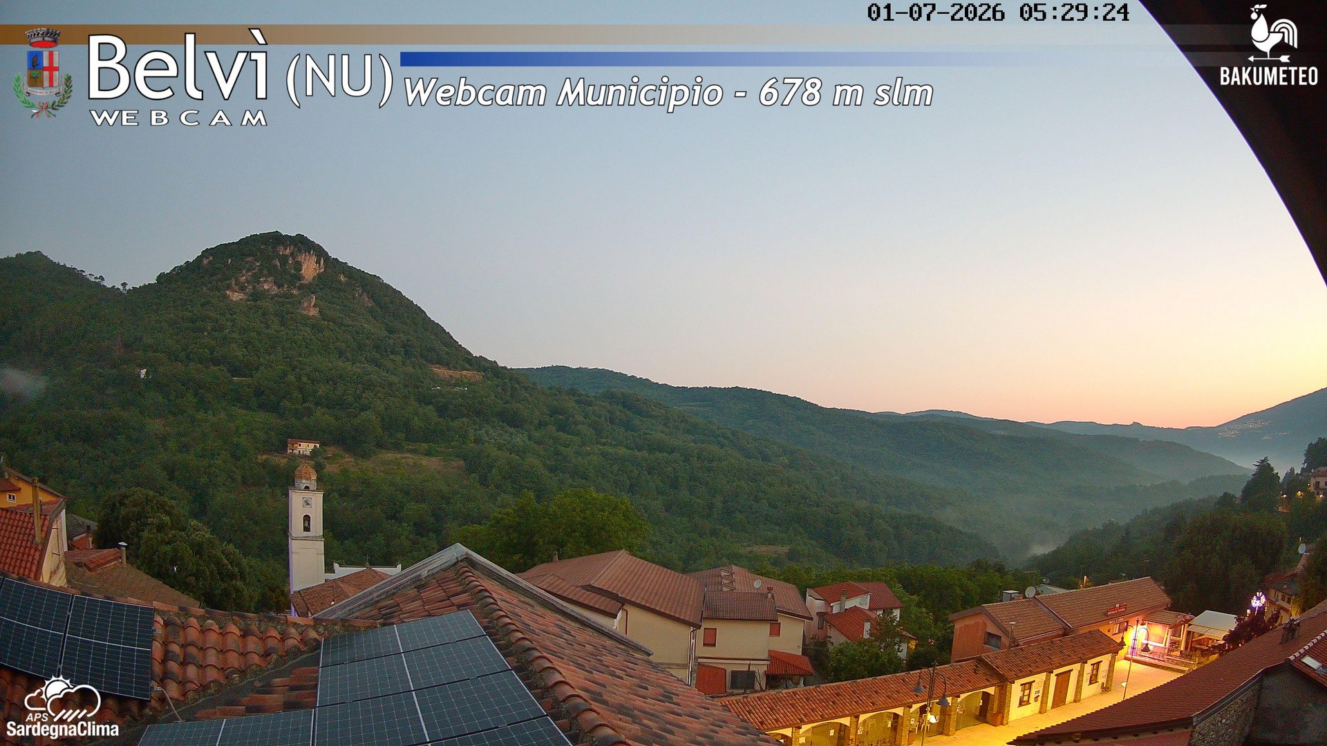 time-lapse frame, Belvi Municipio webcam