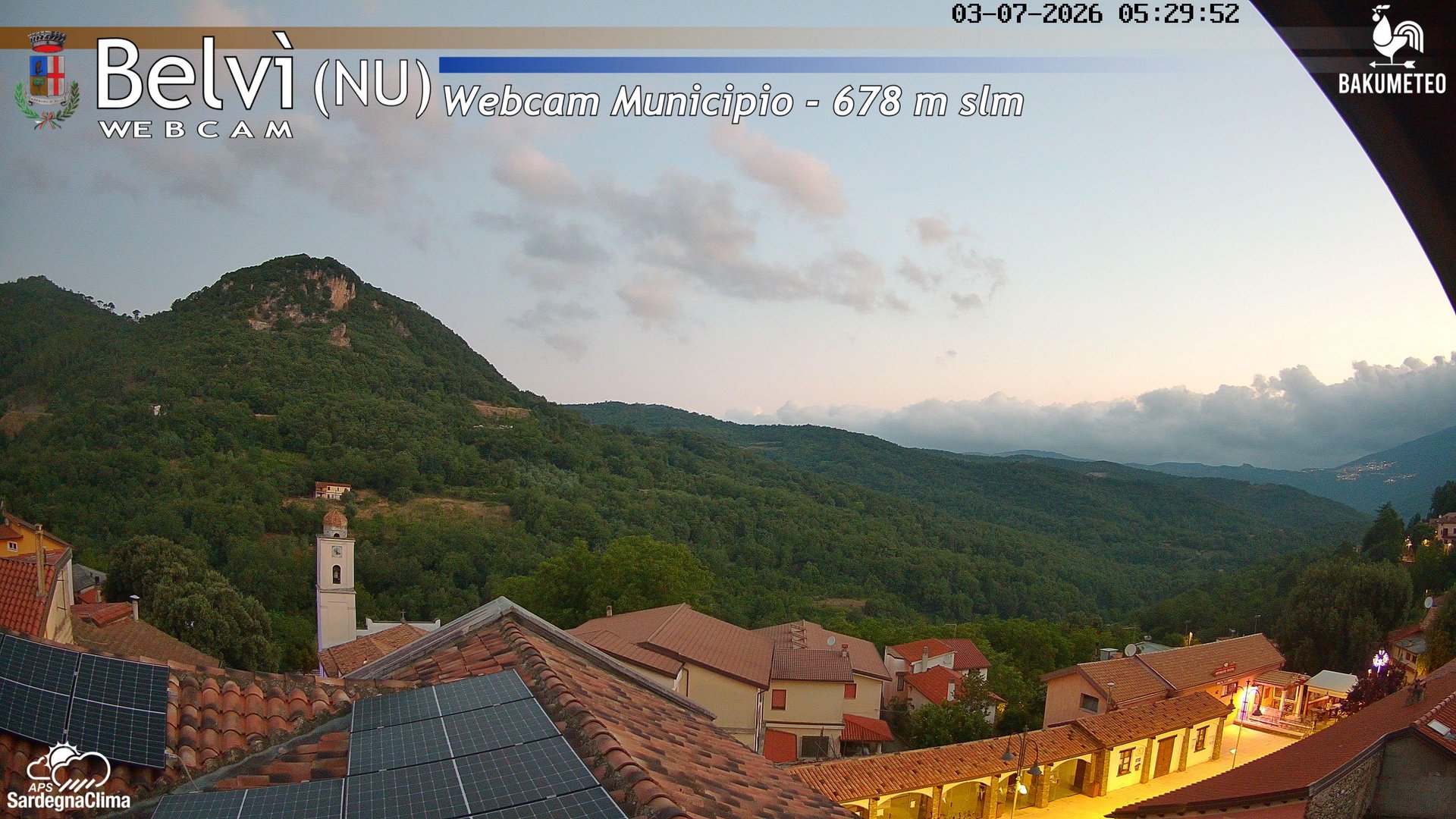 time-lapse frame, Belvi Municipio webcam