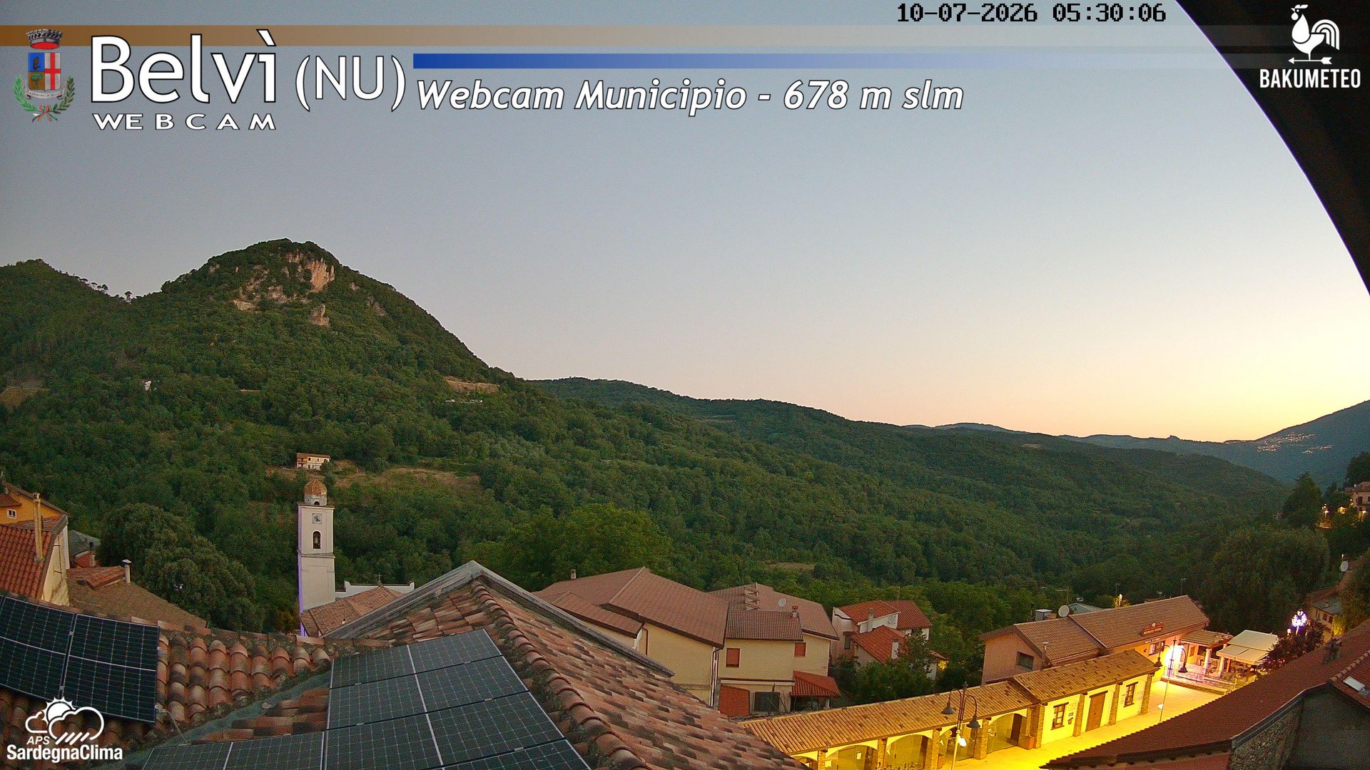 time-lapse frame, Belvi Municipio webcam