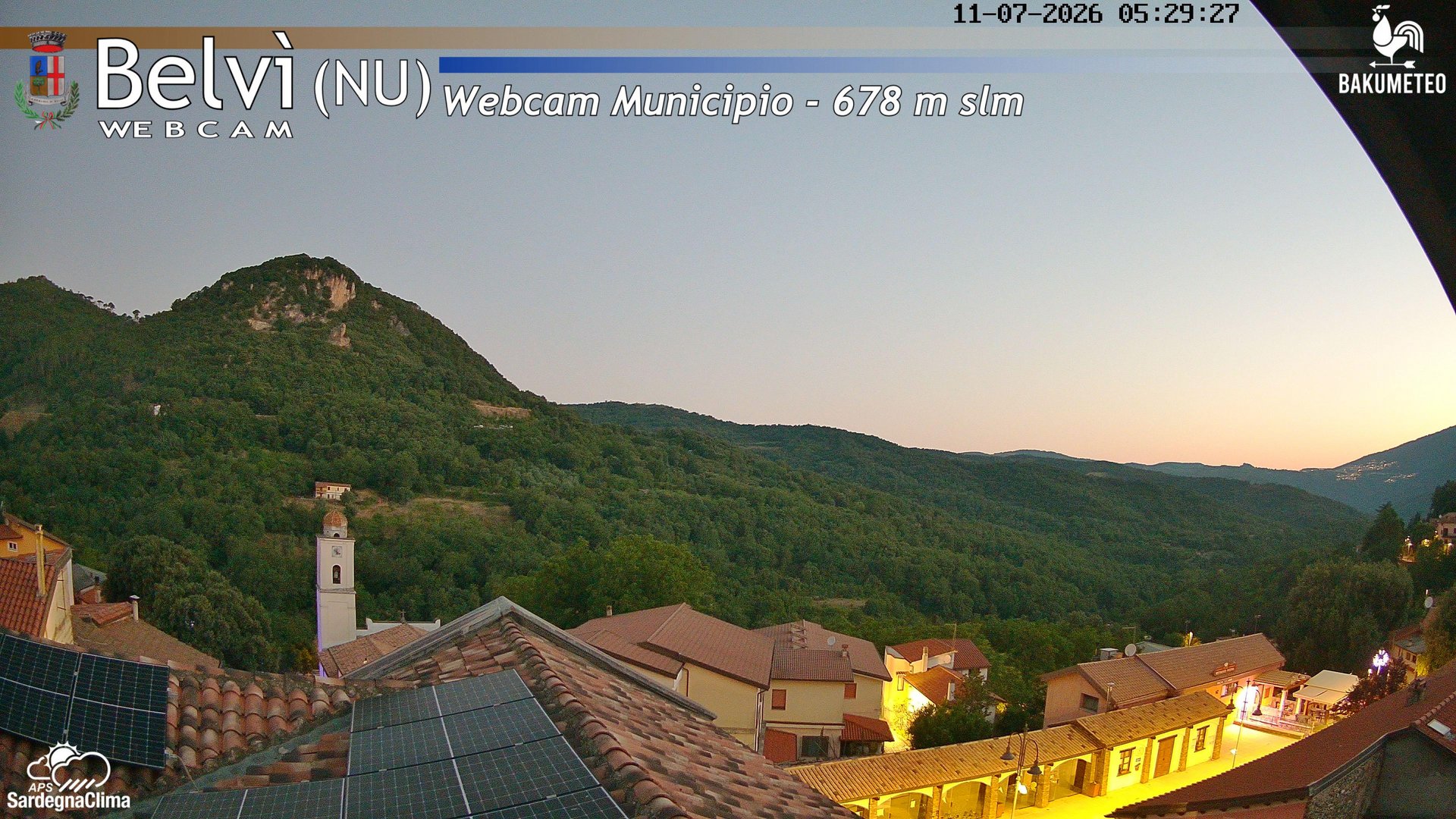 time-lapse frame, Belvi Municipio webcam
