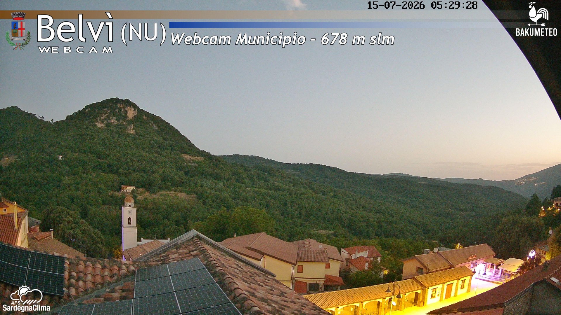 time-lapse frame, Belvi Municipio webcam