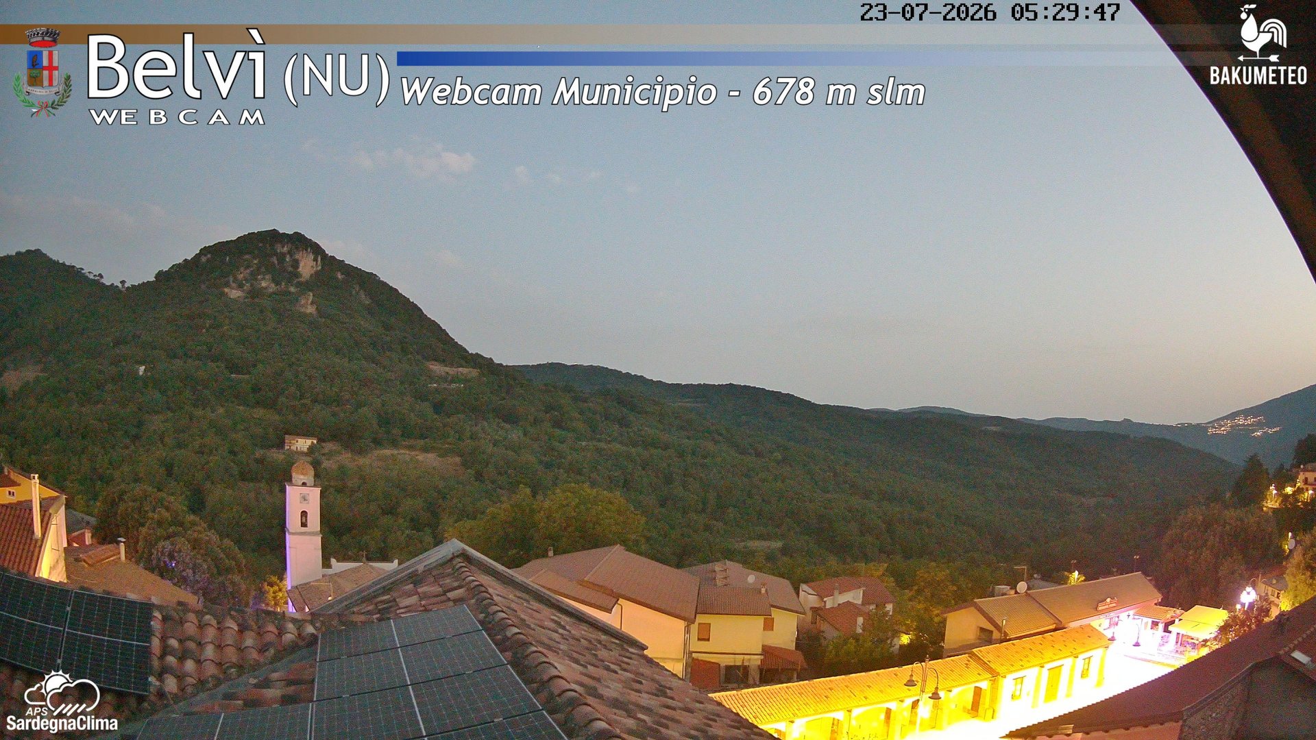 time-lapse frame, Belvi Municipio webcam