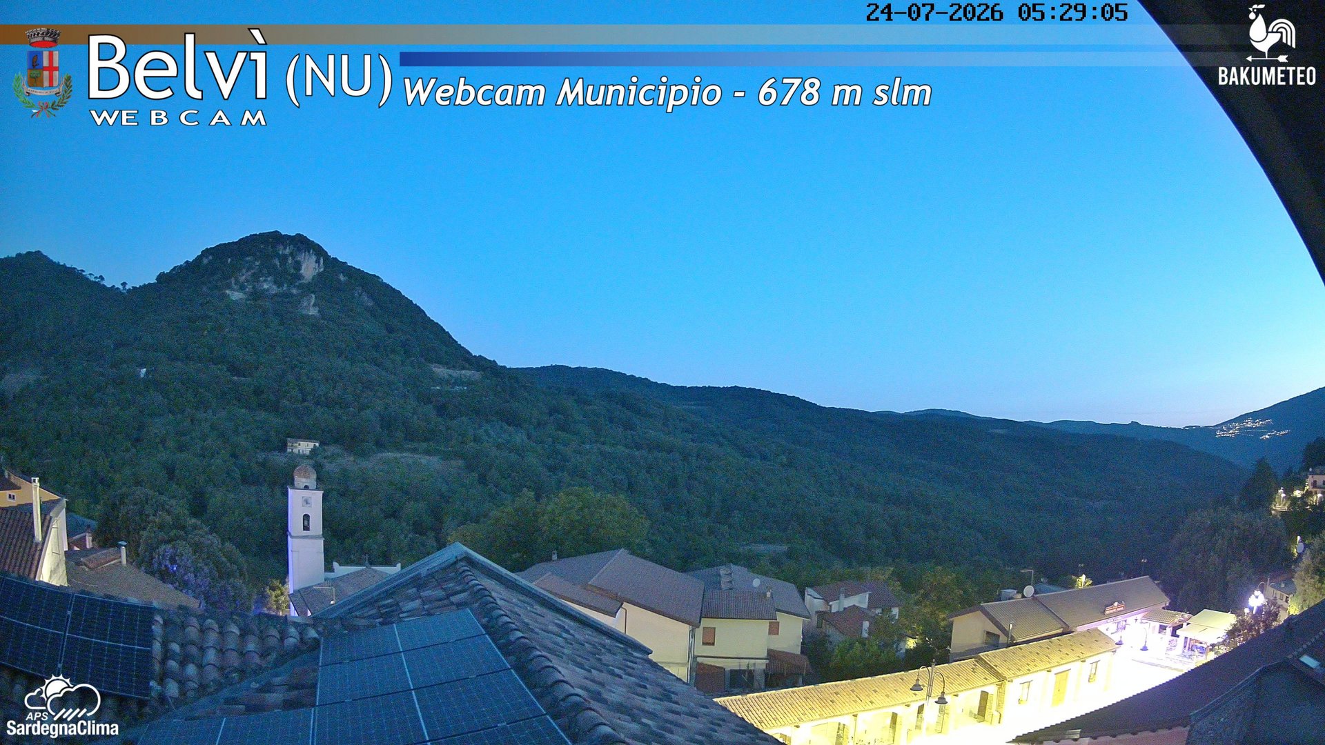 time-lapse frame, Belvi Municipio webcam