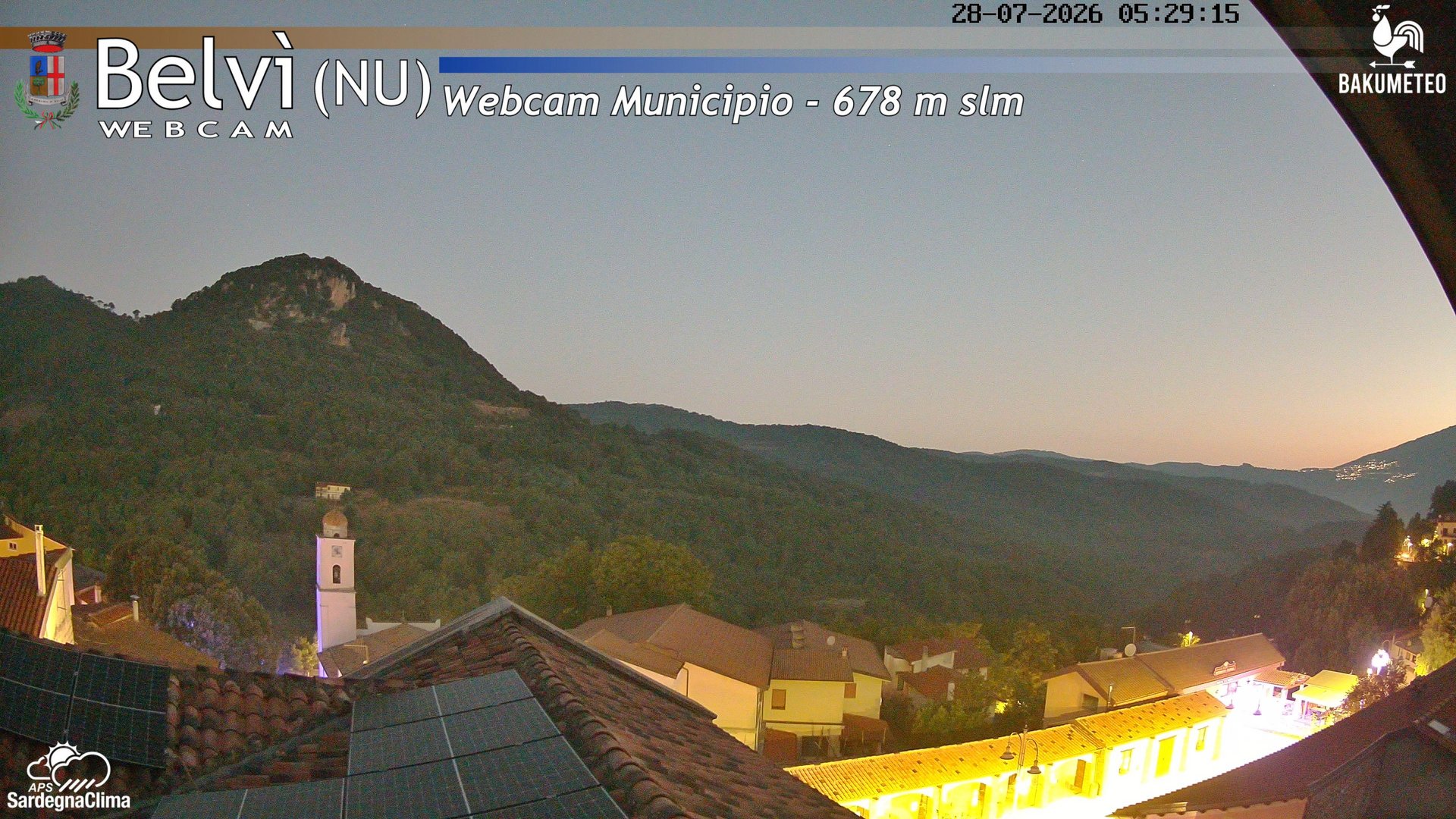 time-lapse frame, Belvi Municipio webcam