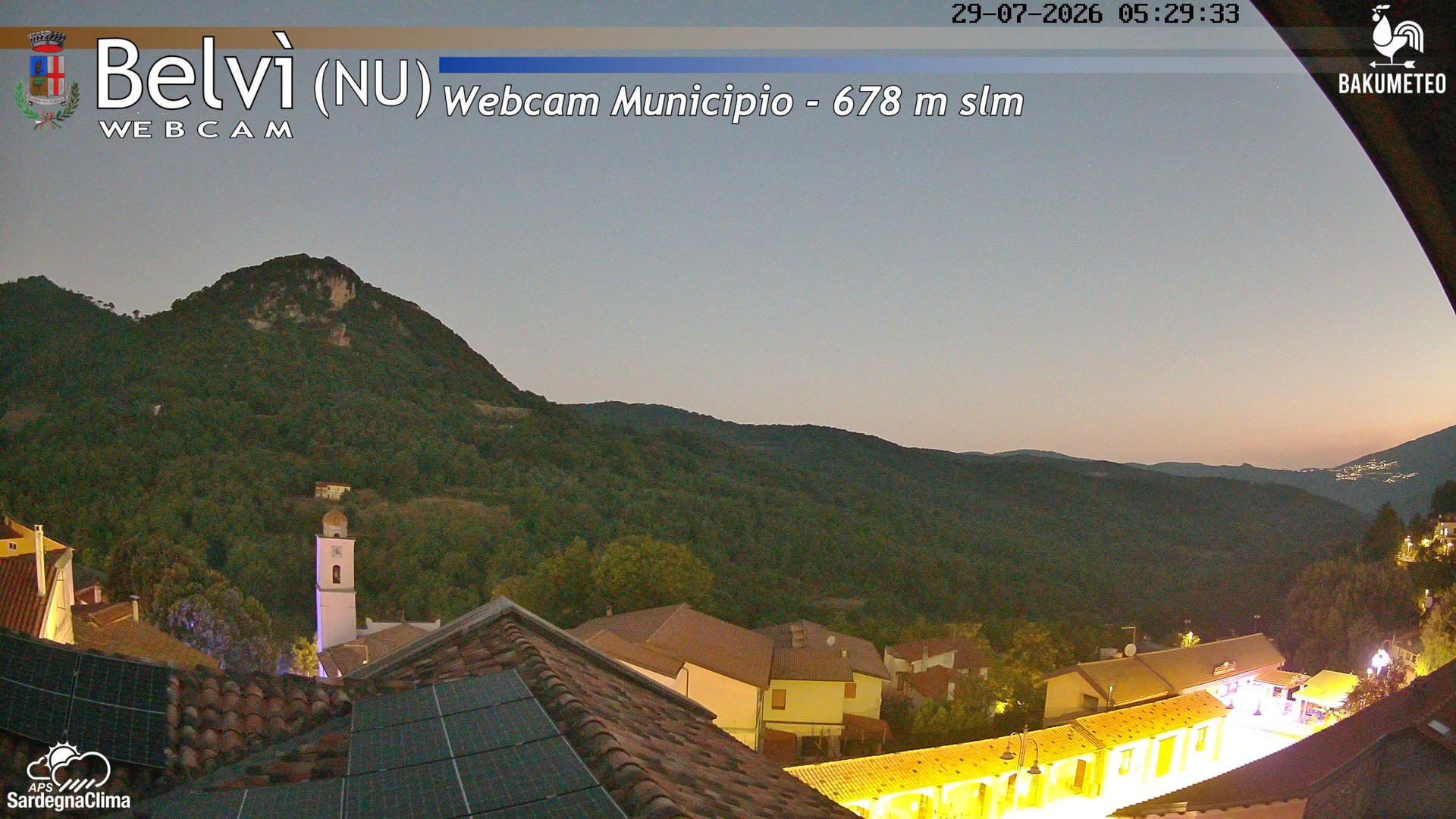 time-lapse frame, Belvi Municipio webcam