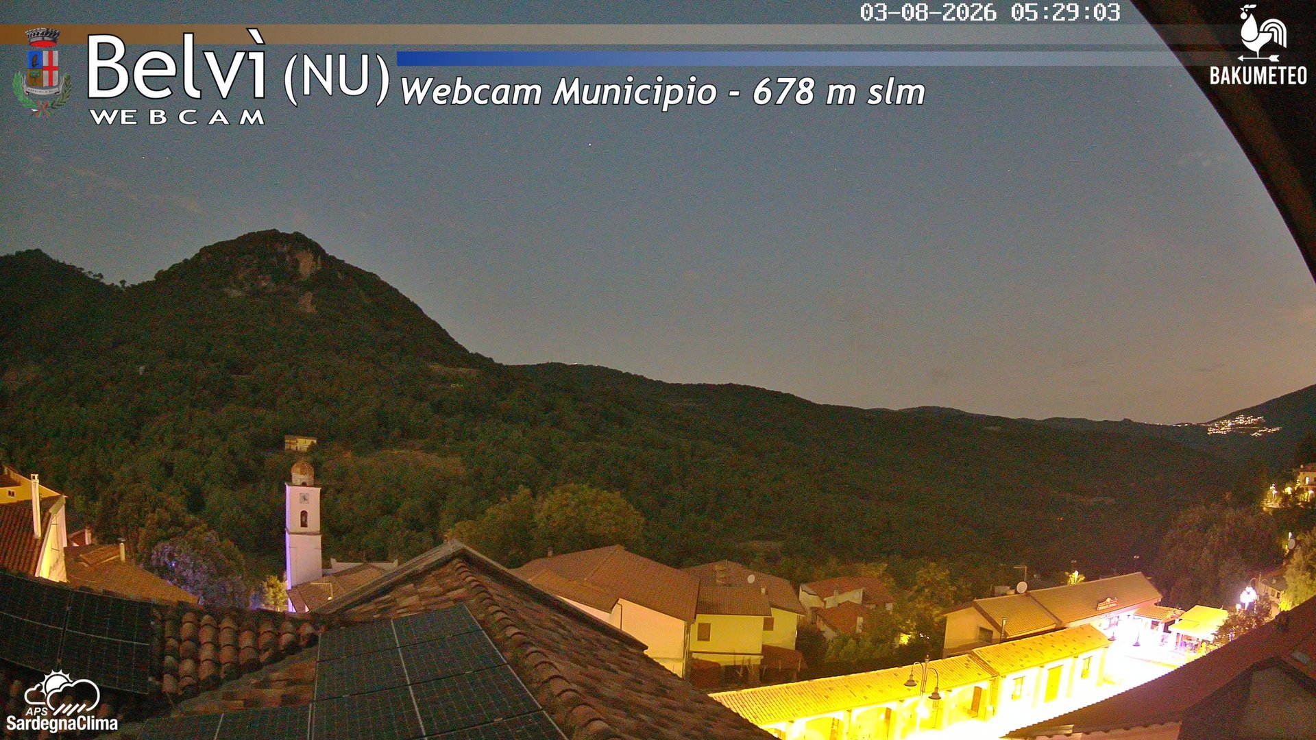 time-lapse frame, Belvi Municipio webcam