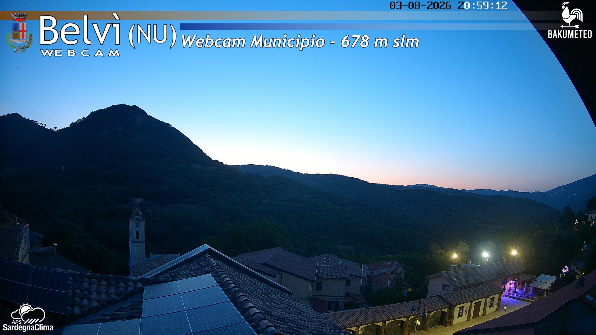 time-lapse frame, Belvi Municipio webcam