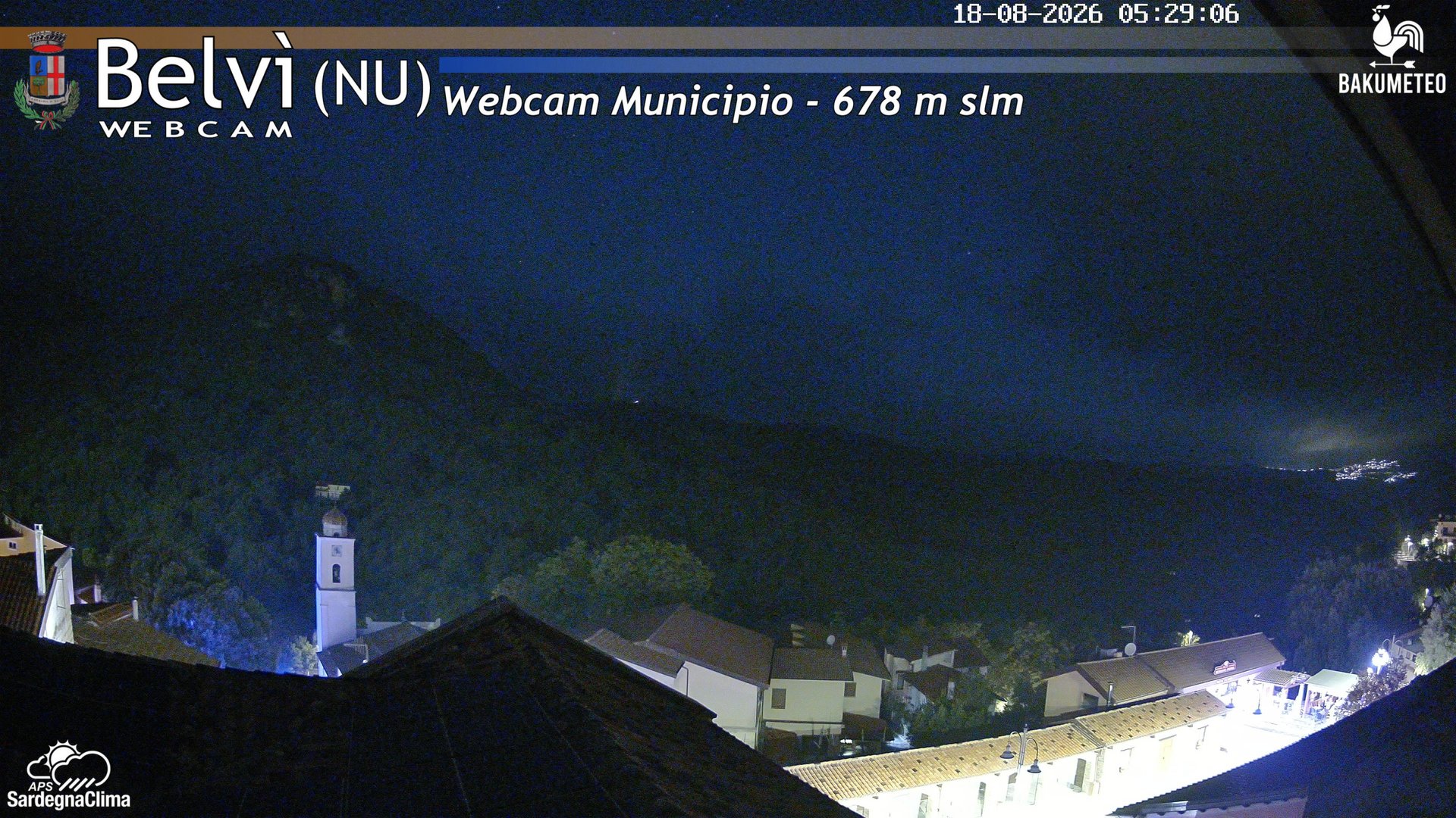 time-lapse frame, Belvi Municipio webcam