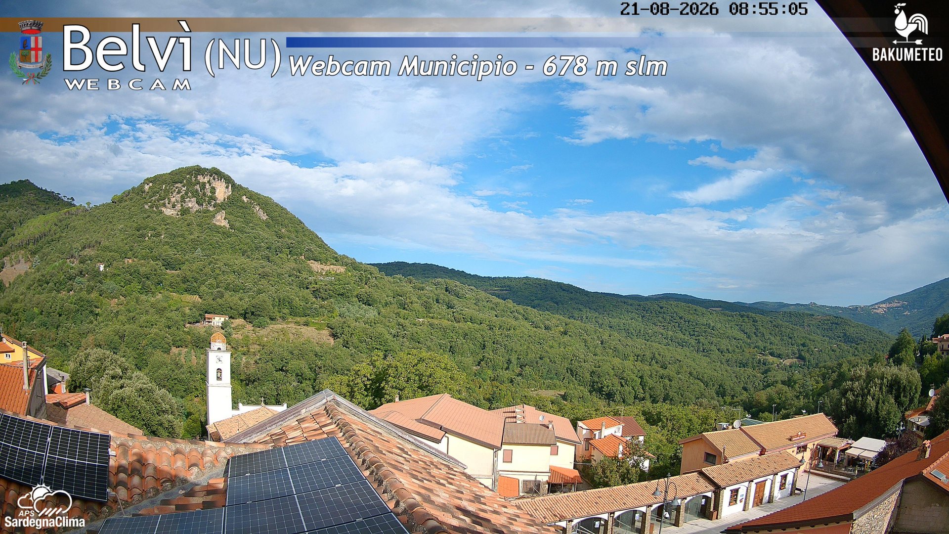 time-lapse frame, Belvi Municipio webcam