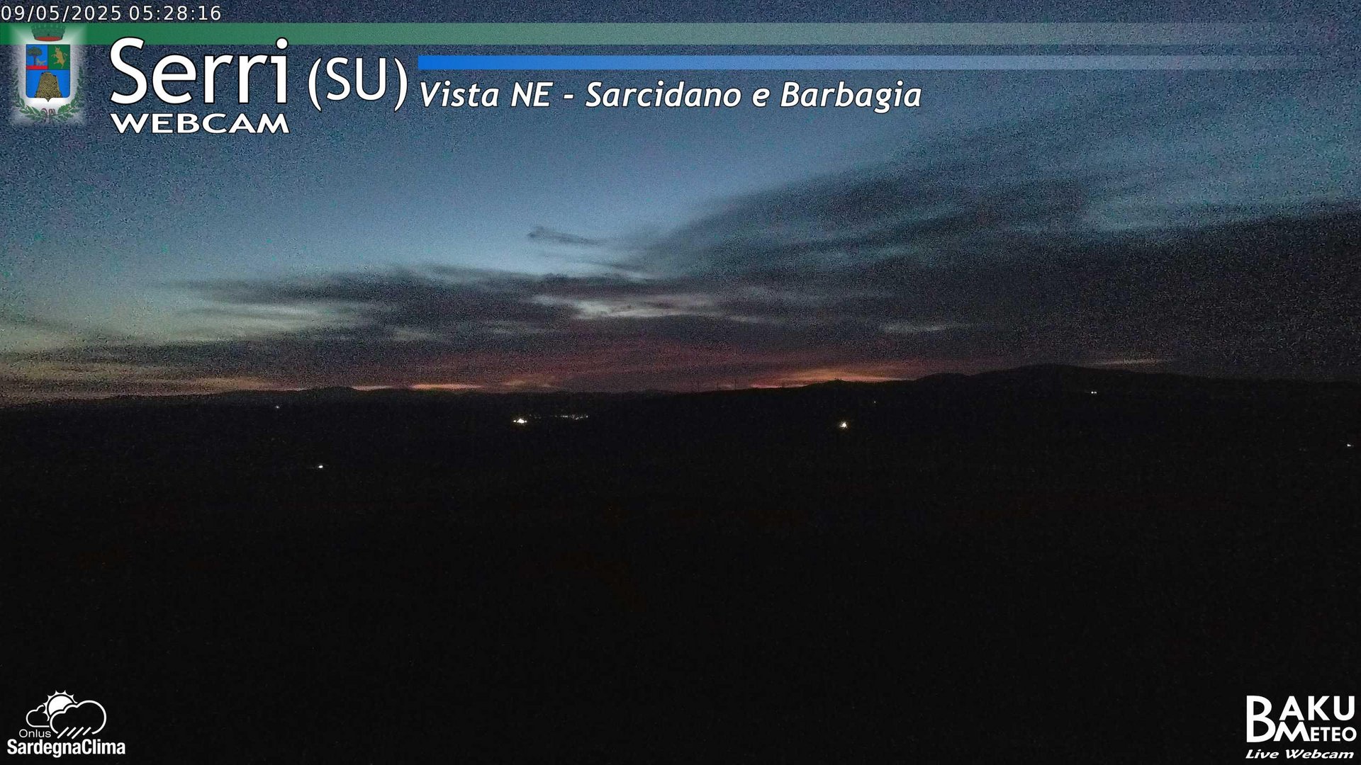 time-lapse frame, Serri Est webcam