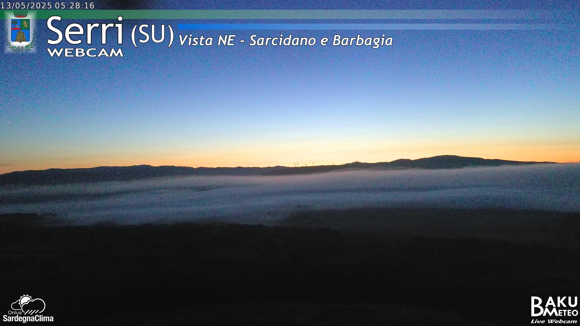 time-lapse frame, Serri Est webcam