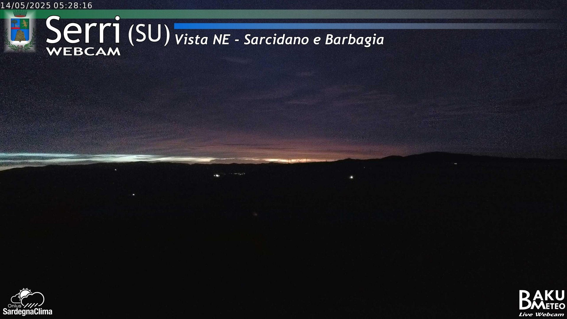 time-lapse frame, Serri Est webcam